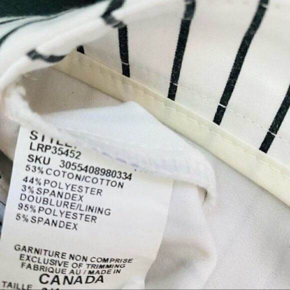 LE Chateau Striped Ankle Pants - Picture 5 of 9